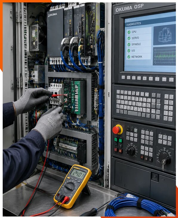 Ремонт систем ЧПУ Okuma OSP в Боре